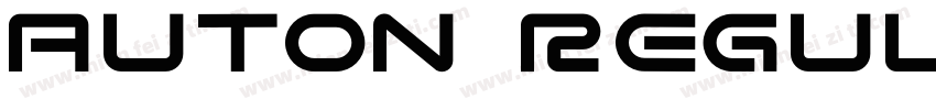 auton regular字体转换